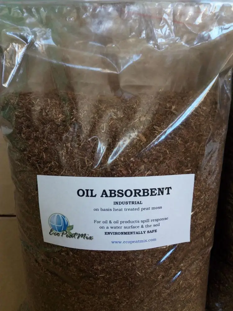 
Peat moss ARCTIC absorbent for oil spill response 