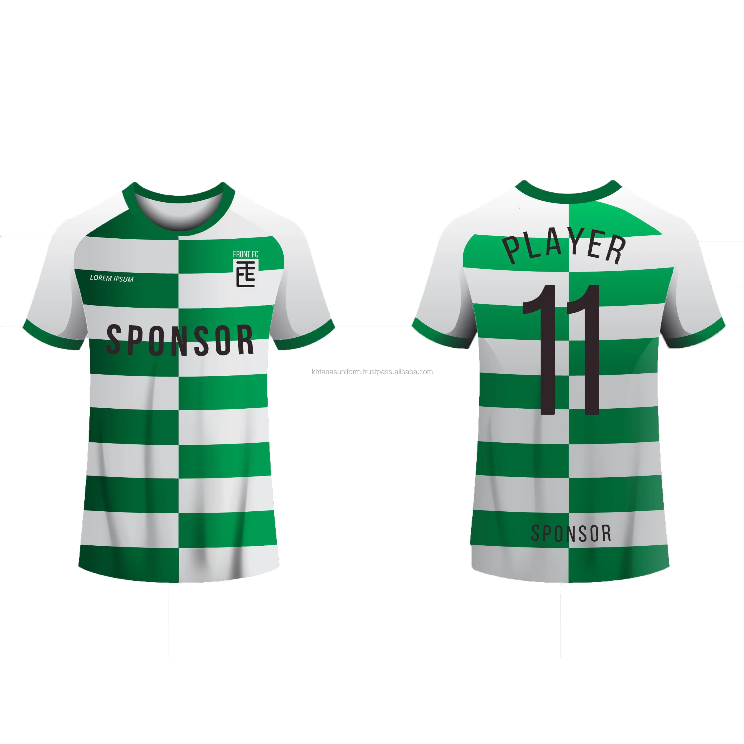 Sublimated Soccer Uniform Football Jerseys Custom Team Training