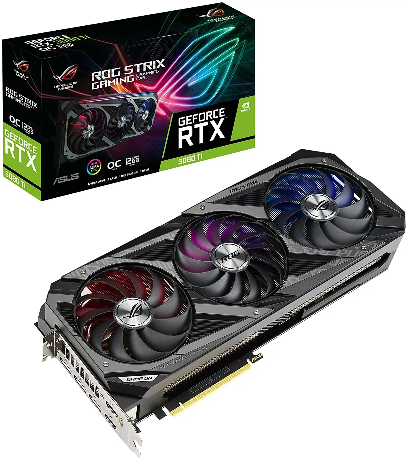 

AMAZING DEAL AND NEWLY ARRIVE ASUS ROG Strix NVIDIA GeForce RTX 3080 Ti OC Edition Gaming Graphics Card (PCIe 4.0, 12GB GDDR6X,