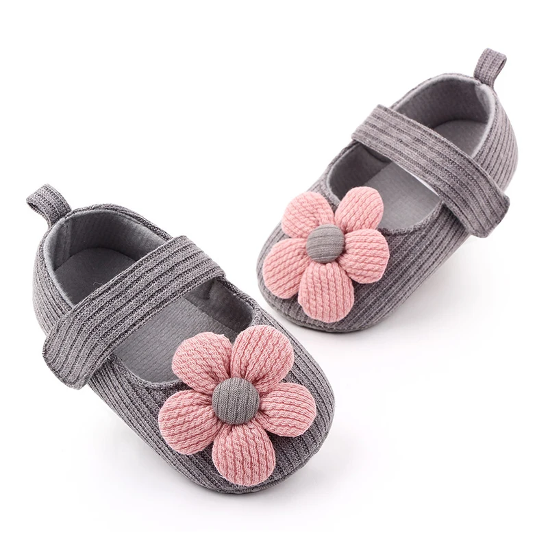 
Hook & Loop Type Anti-Slippery Feature Baby Girls Cute Walking Shoes 
