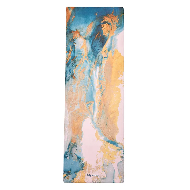 

Custom Printed Anti-slip Material Rubber Suede Yoga Mat customized thickness suede printing yoga mat fitness suede mat