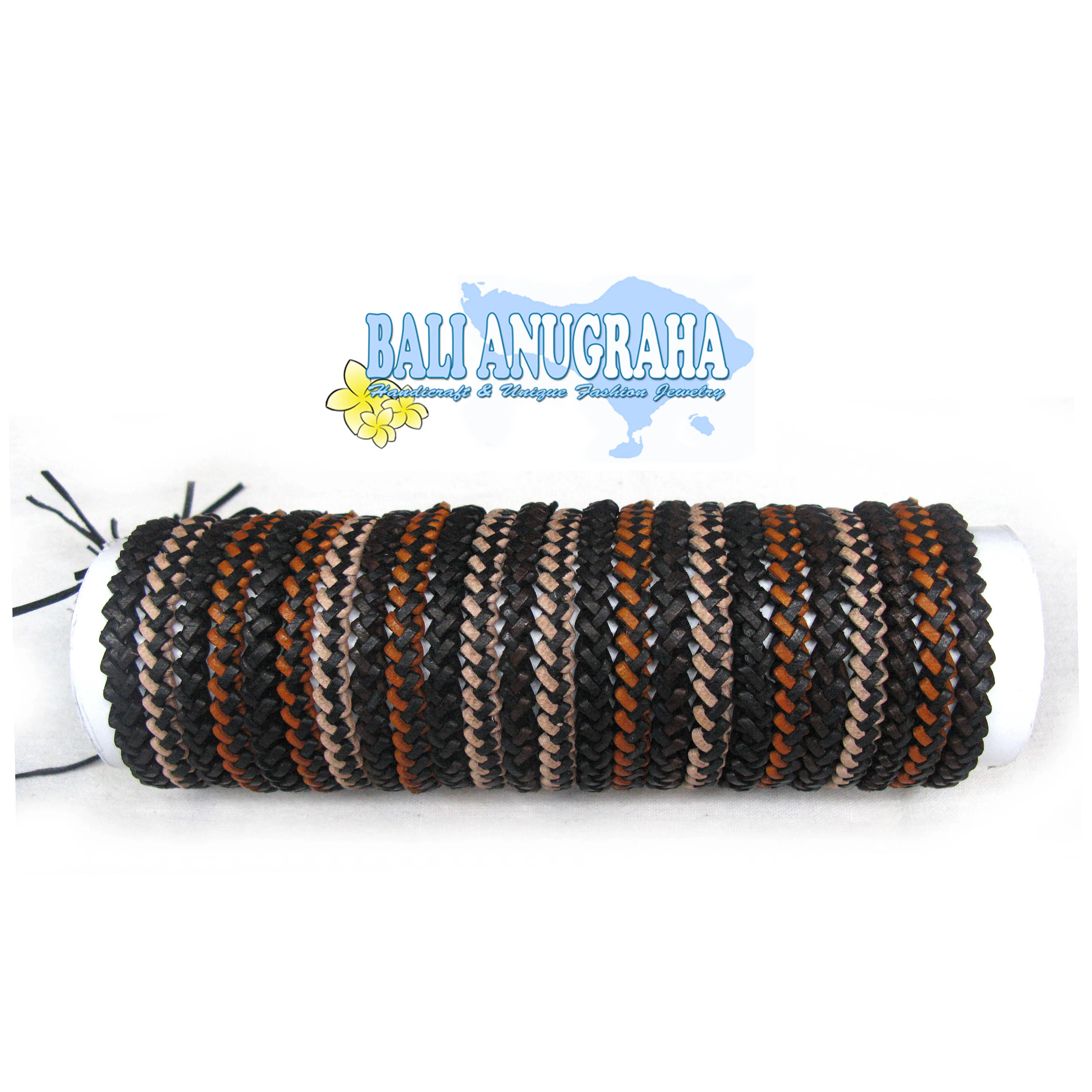 
Natural Braided Leather Bracelet 