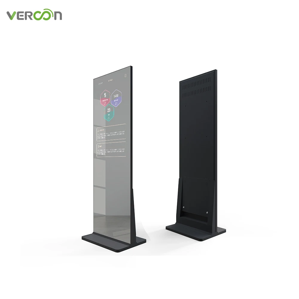 

VERCON Android system 43 inch touch screen fitness smart mirror workout mirrors with HD camera