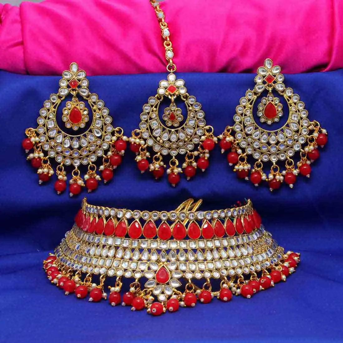 Latest Exclusive Designer Fashion Indian Jewellery Heavy Wedding Kundan
