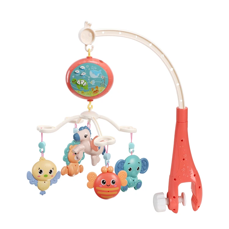 
Modern Bedside Rotating Sea Projection Music Box Baby Bed Bell Toy Baby Toys For Newborn Infant H129828 