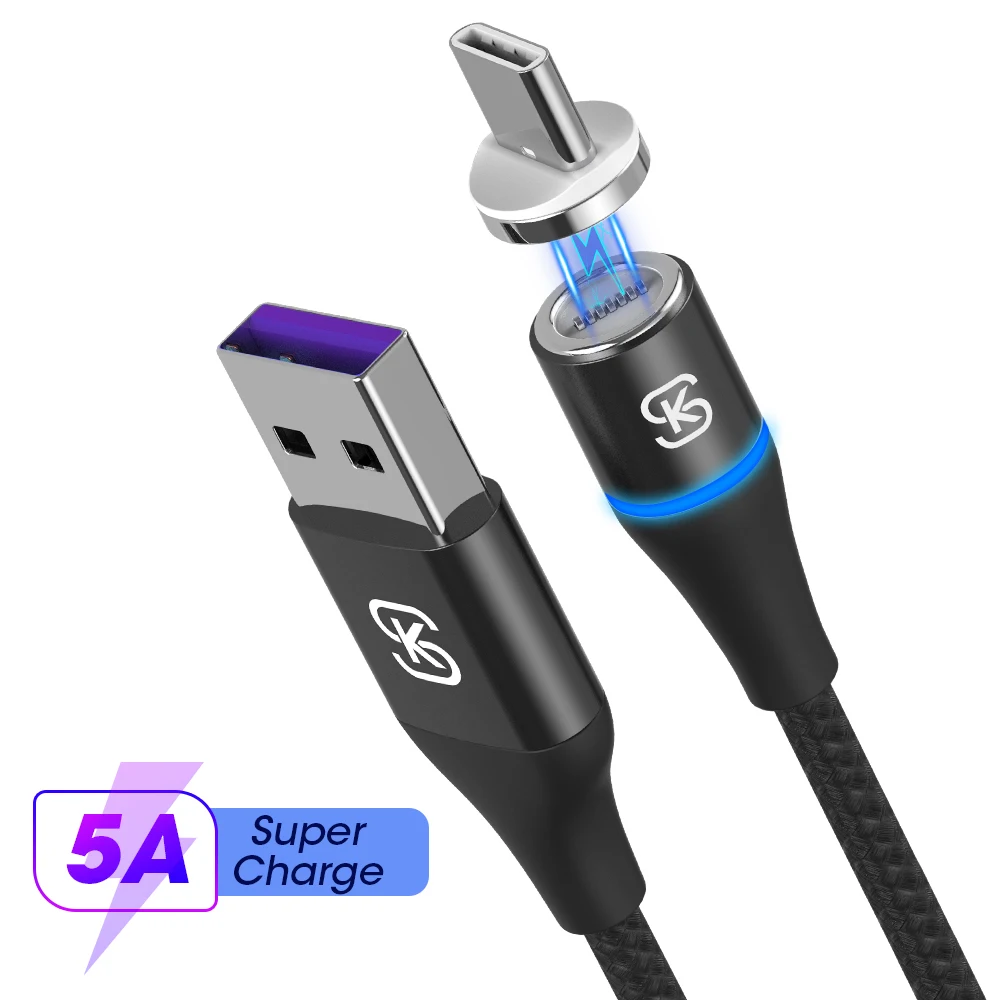 

12th generation SIKAI 1m 1.5m Nylon Type c For iphone 3 In 15A Fast charging Strong magnetic usb cable