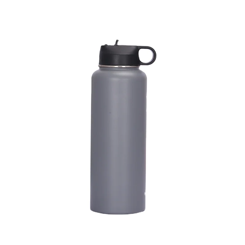 

KLE Ready To Ship American open mouth sport water bottle 32oz large capacity insulated outdoor stainless steel space kettle