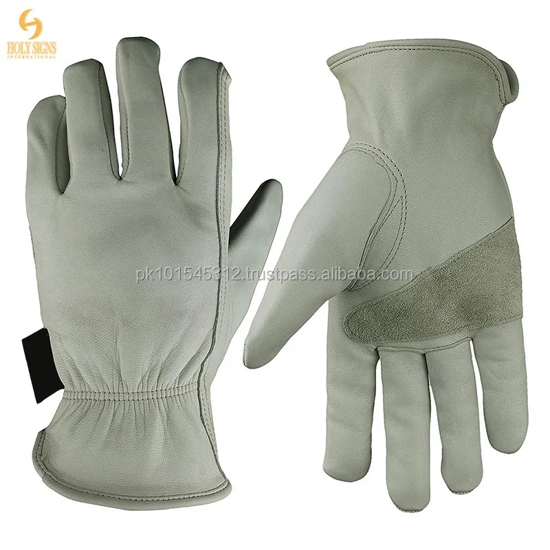 leather construction gloves