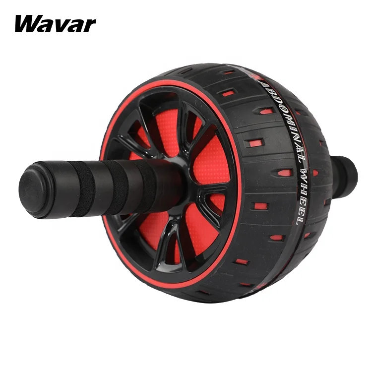

Roller AB Wheel Roller for Home Gym Fit Equipment Indoor Sports Non Slip Muscle Training, Black mixed with red, green, yellow or purple, etc.