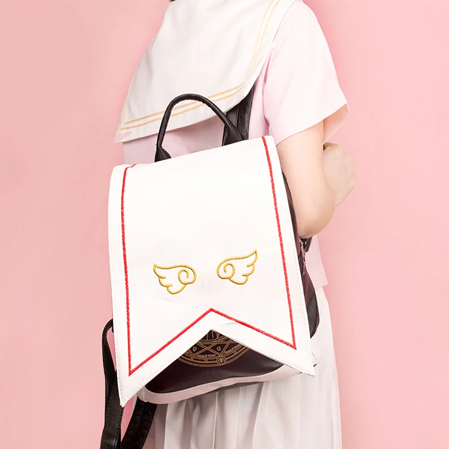 

waterproof school bag Anime Card Captor Sakura card captorUniform Wings Backpack