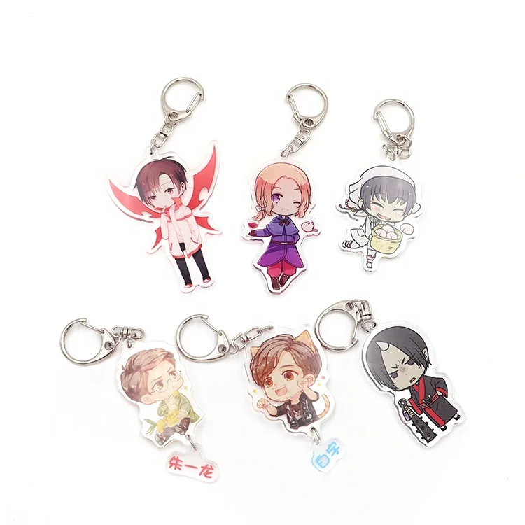 

Different Styles refinement Super Doll cartoon Limited Edition Keychain Acrylic manufacturer, Transparent