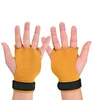 Crossfit Grip Cow Leather Palm Protector 3 Finger Hole