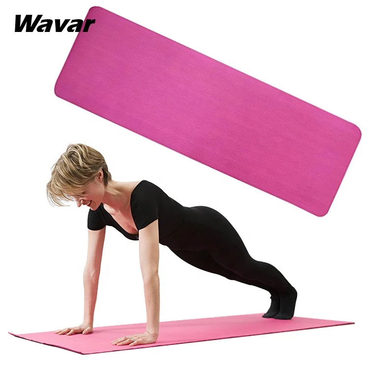 

Best Selling Fitness Training Eco Friendly Logo Safe NBR Yoga Mats with Printed Pattern, Pink/blue/red/black/purple/grey
