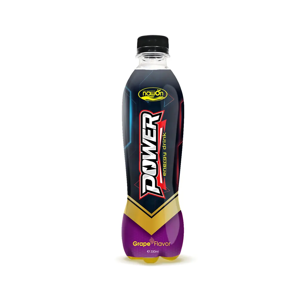 Energy Drinks 330ml Pet Bottle With Grape Juice Flavor Nawon Beverage
