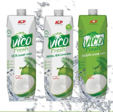 
PRIVATE LABEL SERVICE - Natural UHT Coconut Water - 1000ml and 300ml pack 