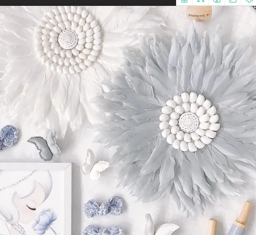 

2019 Ins wind feather wall decoration pendant