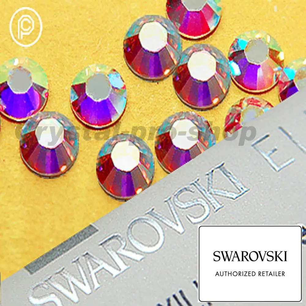 
Swarovski Elements AB Crystal (001AB) Iron On Flatback Crystal Rhinestones 