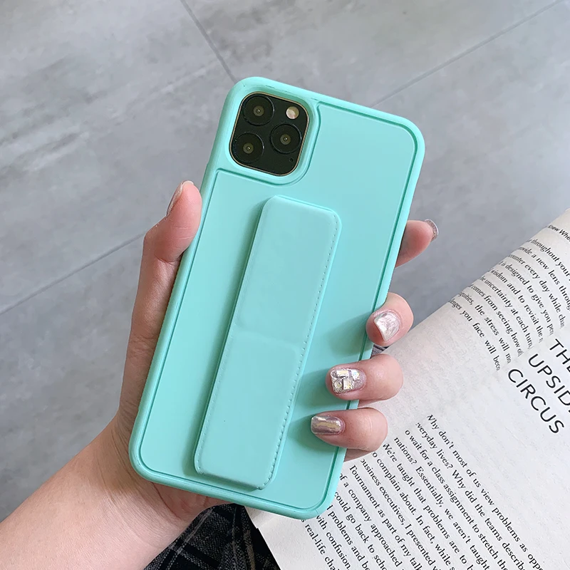 

Slim Holder Stand Magnetic Bracket Case PU leather Phone Case for iPhone 11 Pro Max XS MAX XR X 8p 7p 6p, Multicolor