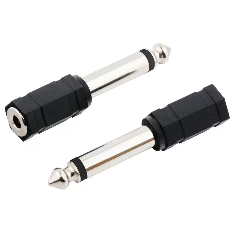 

6.35mm to 3.5mm Adapter Mono Audio cable Jack plug Connector for Headphone Microphone speaker Parts Accessories sound equipment