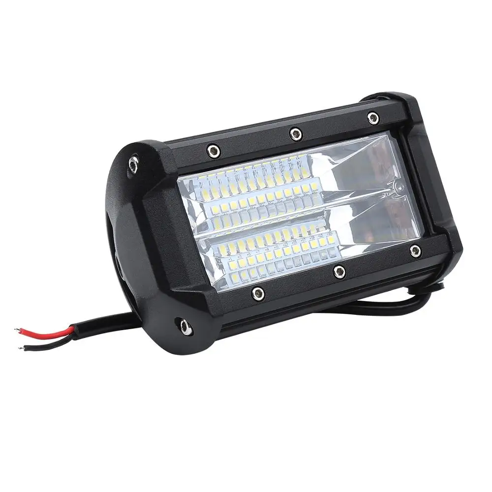 5 inch 72W off road LED work light bar spot light top rated offroad LED light bar