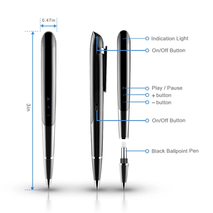 

Digital Recording High-definition Noise Reduction Conference Recording Pen Voice Control Recorder