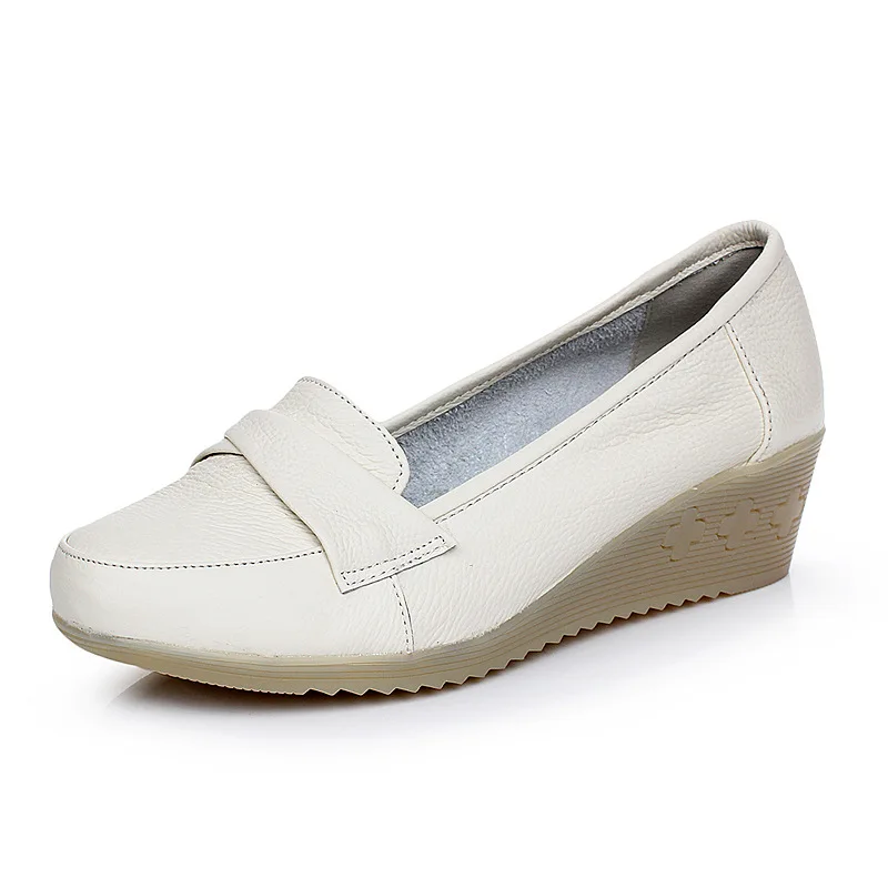 

Cow Leather Women White Anti-Slip Hospital Work Nurse Shoe