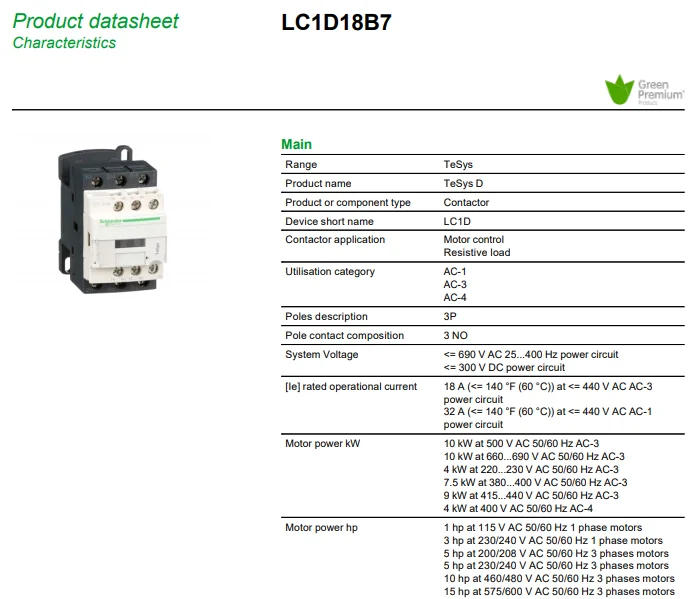 Lc1d18 схема подключения