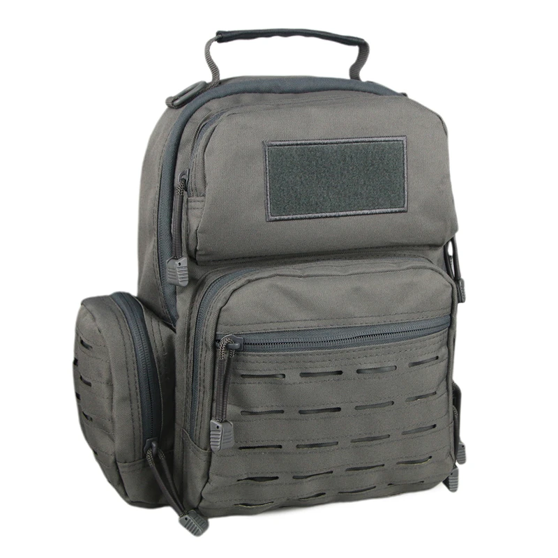 

15L Grey Multicamo Convertible Sling Double Shoulder Roomy Military Tactical backpacks, Grey multicamo- military tactical backpacks