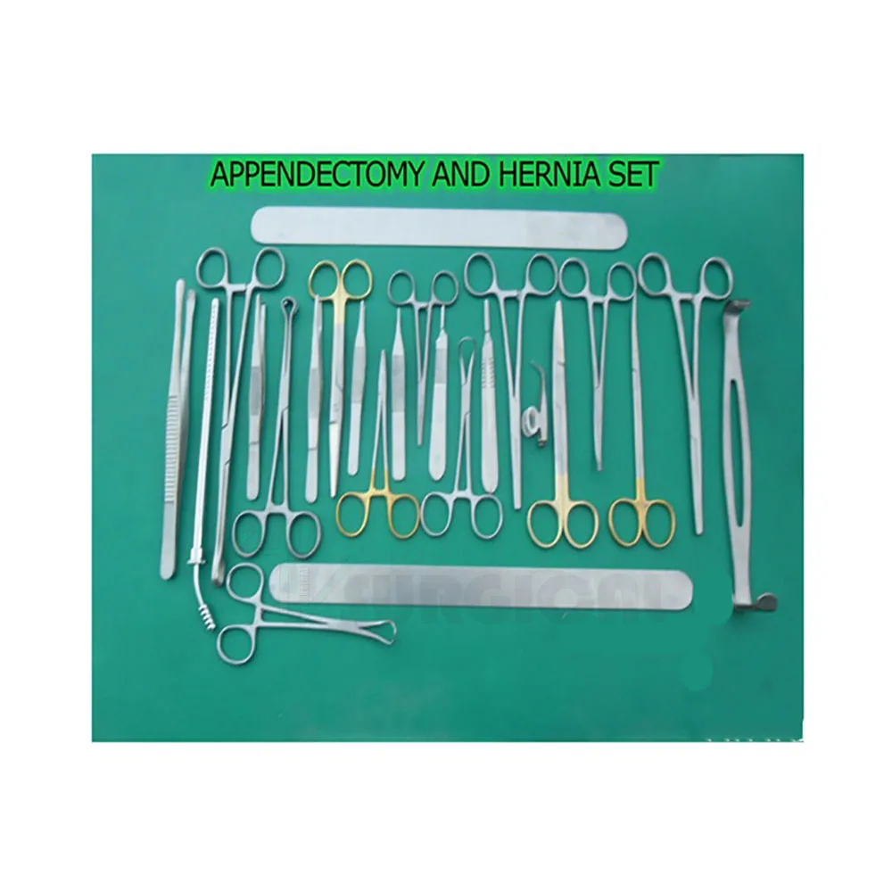Инструменты для аппендэктомии. Хирургические инструменты для аппендэктомии. Набор хирургических инструментов для аппендэктомии. Набор хирургических инструментов для грыжесечения. Набор инструментов для операции аппендэктомии.