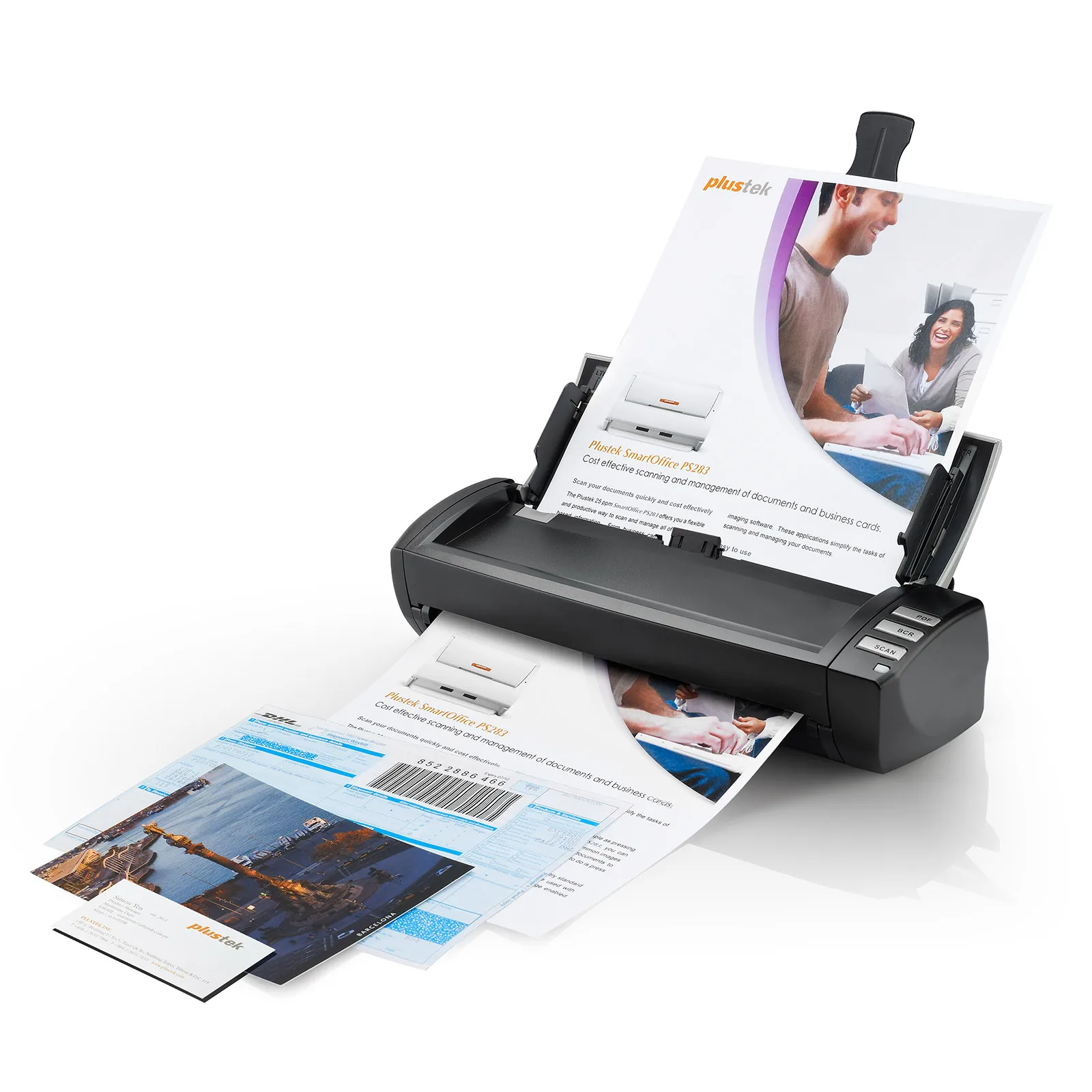 

Plustek AD480 - High Speed Desktop Scanner for Card and Document, with 20 page Automatic document feeder and Exclusive Card Slot