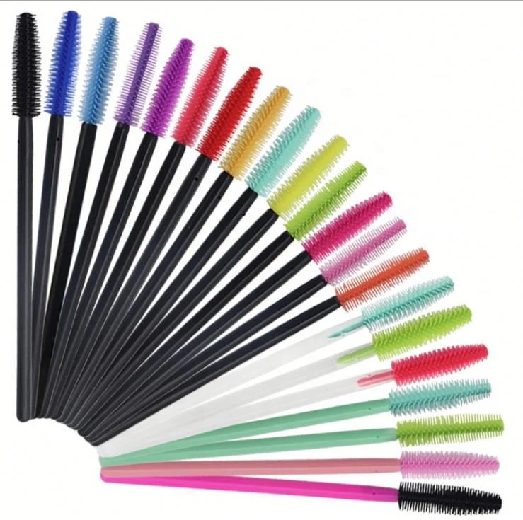 

Silicone Disposable Mascara Wands Eyelash Brush, Multi-color