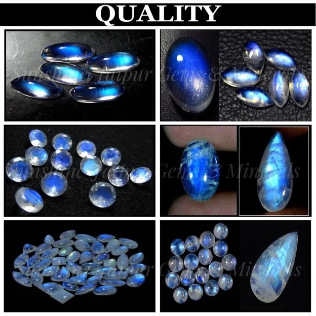 Seleccionar de 9 piezas de brillo dorado piedras preciosas naturales africanos Labradorita