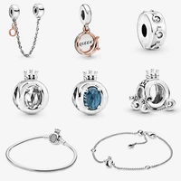 

jewellery Moments Crown O & Snake Chain Bracelet 925 Sterling silver Polished Crown O Carriage Charm Stud Earrings