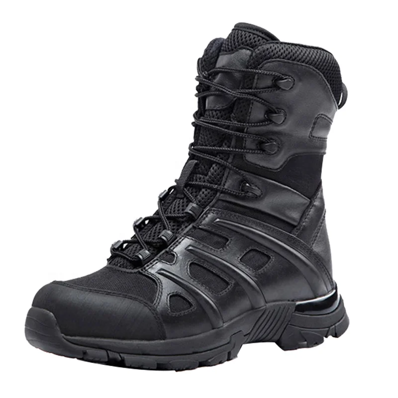 

durable hiking boot military combat boot wear resisting cordura breathable shoe Shock absorption Rubber sole
