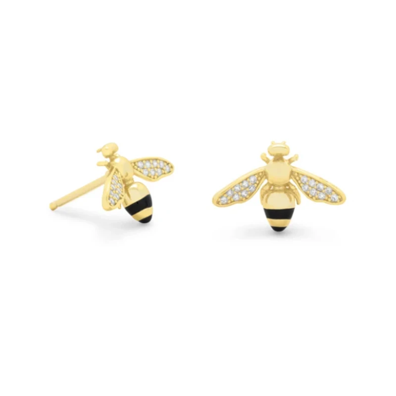 

Canner Cheap Custom Design Ins Fashion S925 Sterling Silver Cute honey bee earring Jewelry
