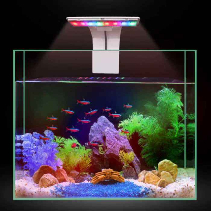 Свет в аквариуме. Led Aquarium Light. Светодиодная лампа 150w Aquarium. Светильник для нано аквариума светодиодный. Аквариум с неоновой подсветкой.