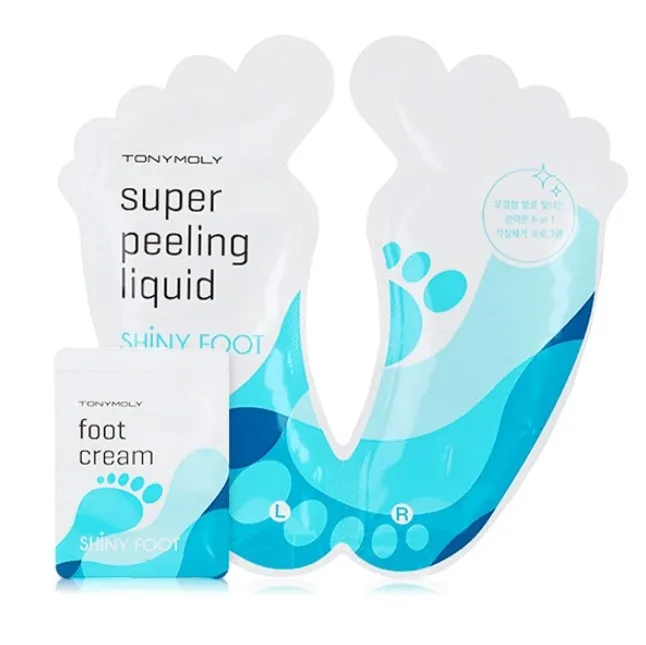 

Korean Skin care Exfoliation Cosmetics Tony Moly Shinny Foot Super Peeling Liquid Mask