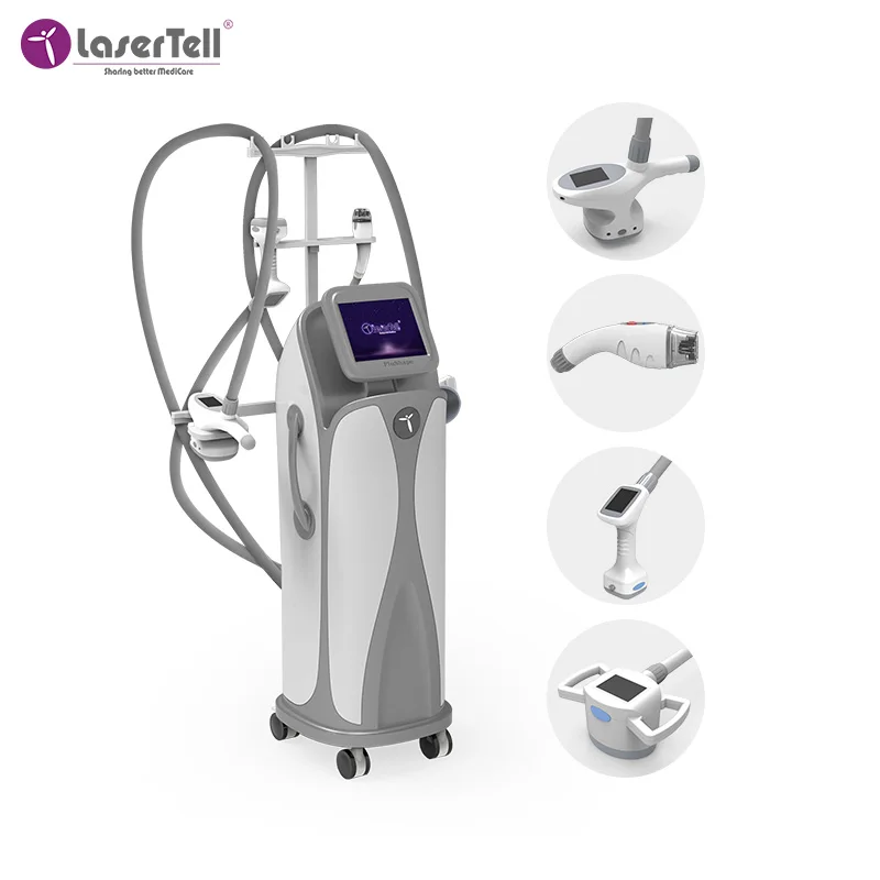 

RF machine cellulite reduction vacuum RF body shaping slimming machine rf vacuum cavitation machine laser, White+black