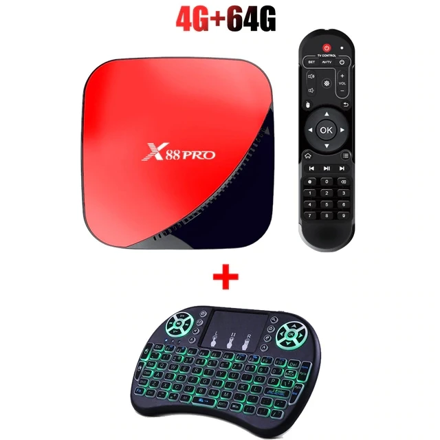 X88 PRO TV Box Android 9.0 4GB RAM 64GB Google Voice Assistant RK3318 Quad core Wifi Youtube 4K set top box silver gold red H96