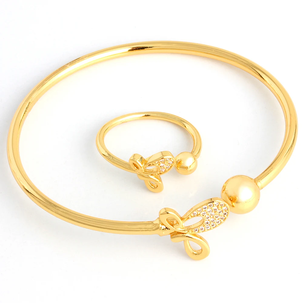 

Men And Women Brass Bangle Jewelry Adjustable Flower Bangle Gold Plated Flower Zirconia Bangle Bracelets