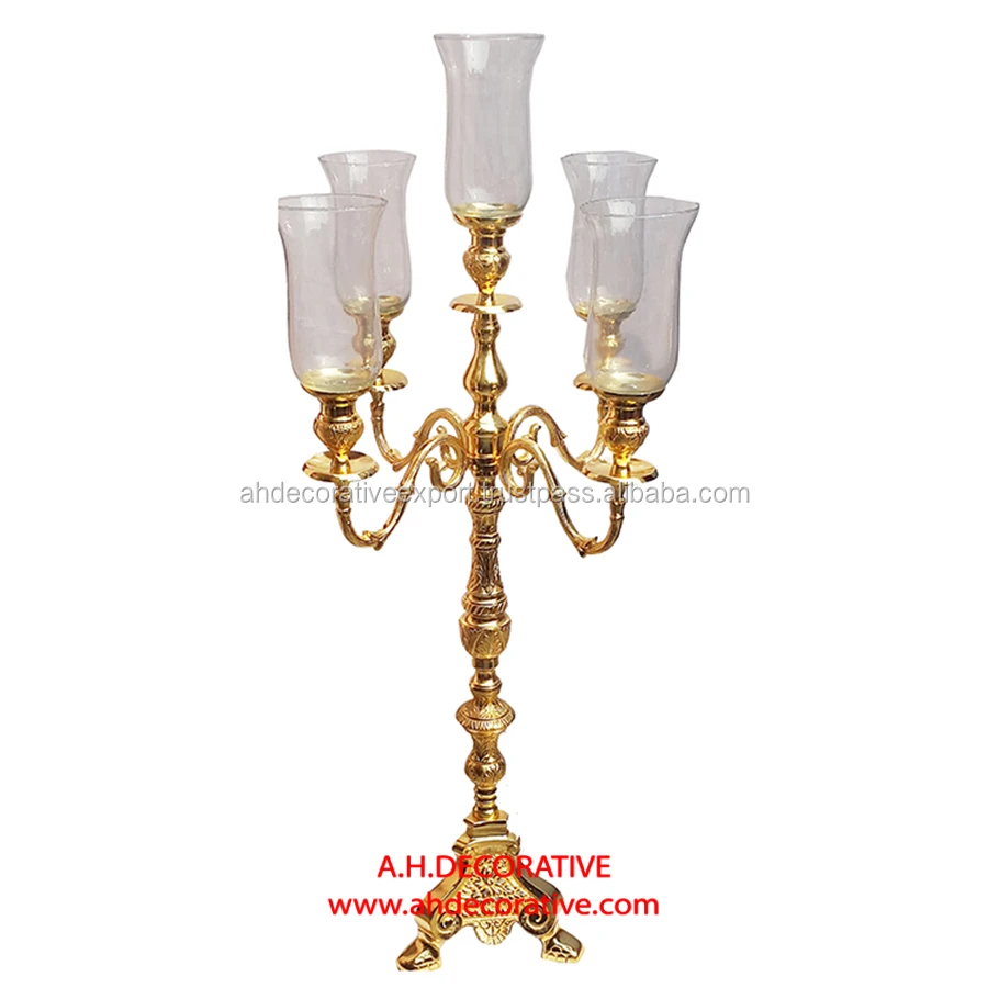 9 Arm Candelabra For Wedding Event Metal Decorative Candle Holder For