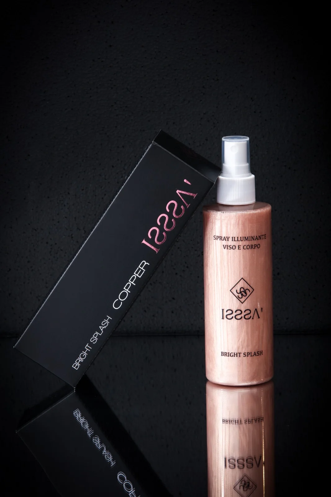 face and body illuminating spray made in italy highlighter