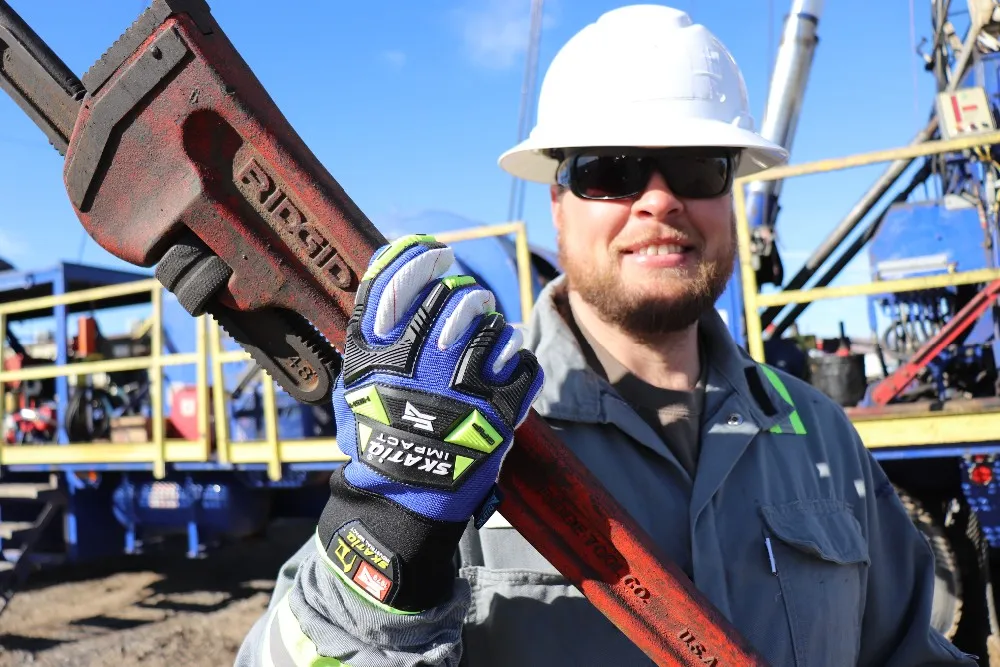Original Skatiq Oil And Gas Safety Impact Gloves Buy Impact Resistant