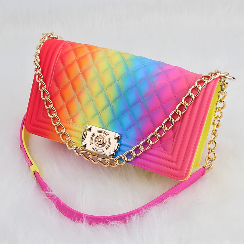 

2020 colorful bags candy jelly purses luxury handbag designer handbags bag women jelly messenger bags, Candy or custom