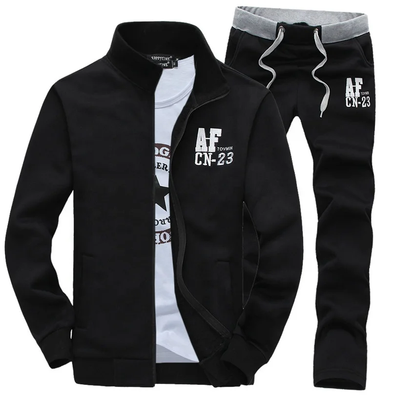 

Custom new design casual stylish plain mens cheap sport gym track suit for men