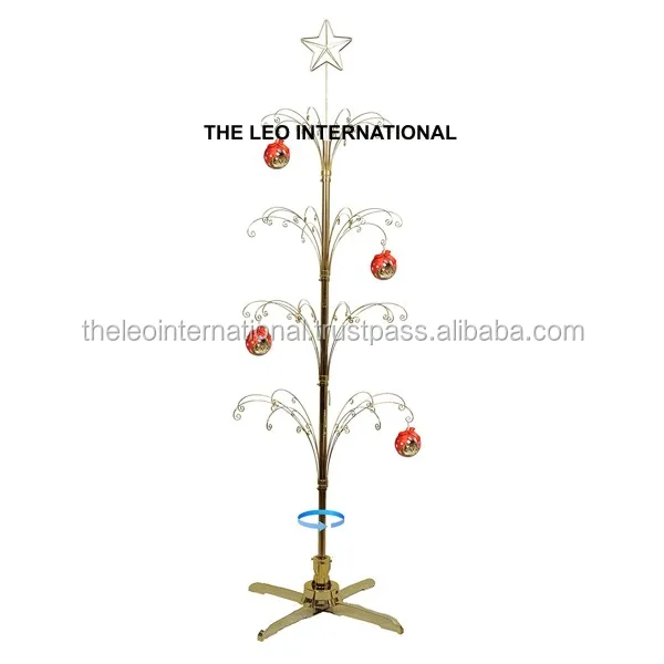 Metal Display Stand Christmas Decoration 1/6 Metal With White Color