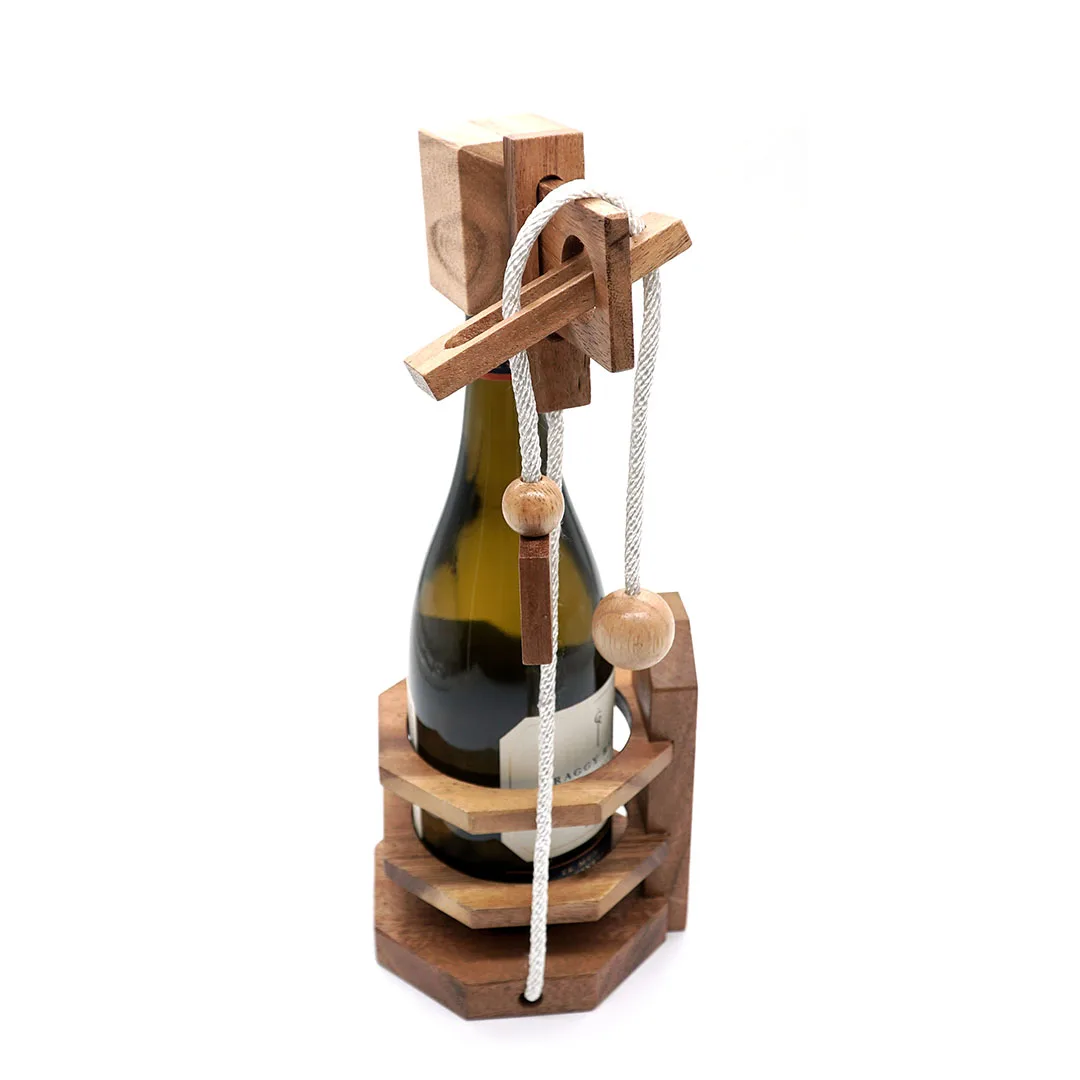 BSIRI Think for Drink Wine Puzzle - Challenging Brain Teaser and Wine  Bottle Holder Game, Functional Wine Storage, Ideal Wine Lover Gifts, Fun  Gifts