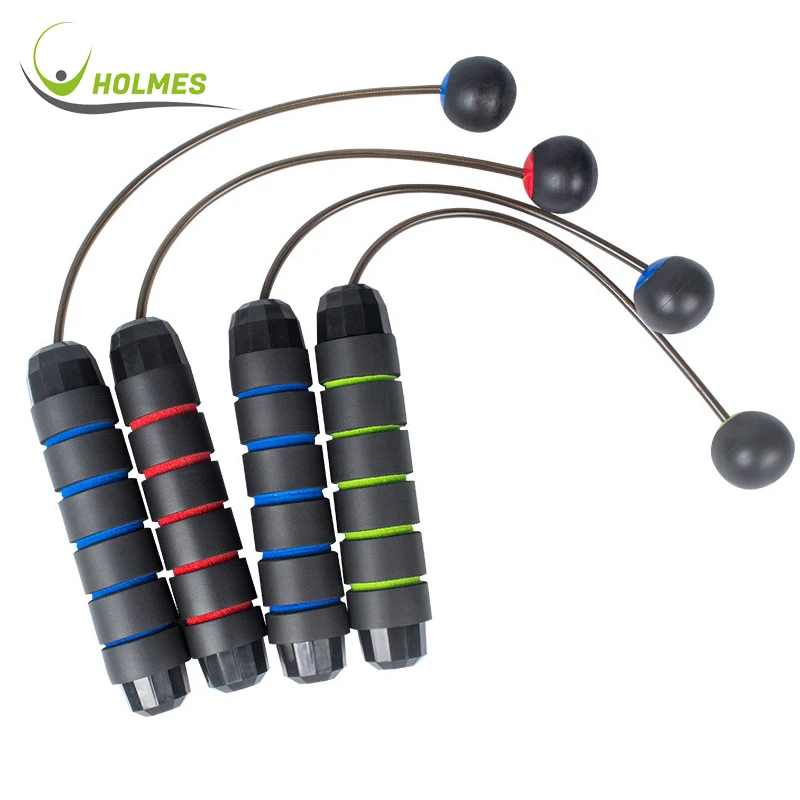 

Women Men Jump Rope Ropeless Skipping Rope for Fitness, Cordless Jumpping Rope for Player Home Gym Exercise Bodybuilding, Red/purplr/blue/green/silver/black