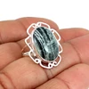 Natural silver lining jasper ring solid 925 sterling silver ring designer women ring
