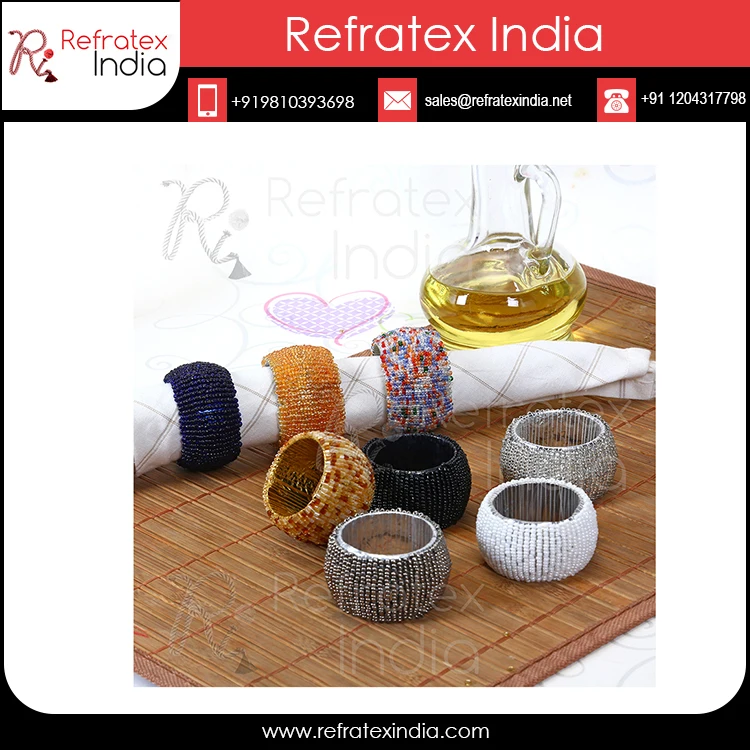 Decorative Napkin Ring For Modern Dinning Look Bulk Supply From India